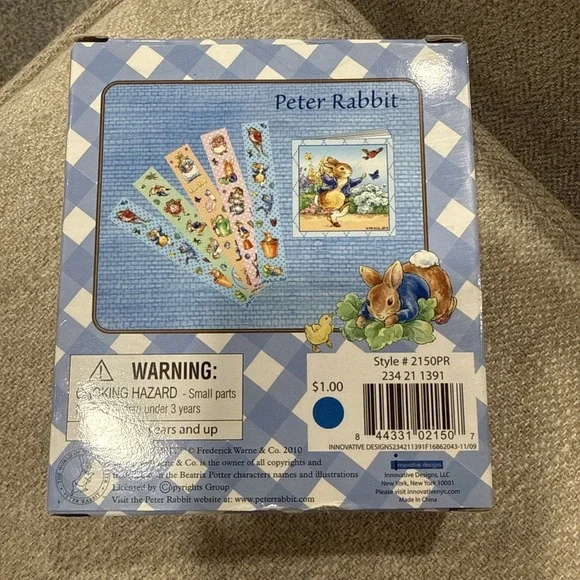 Beatrix Potter Peter Rabbit Small Notepad and Sticker Set - Picture 2 of 2